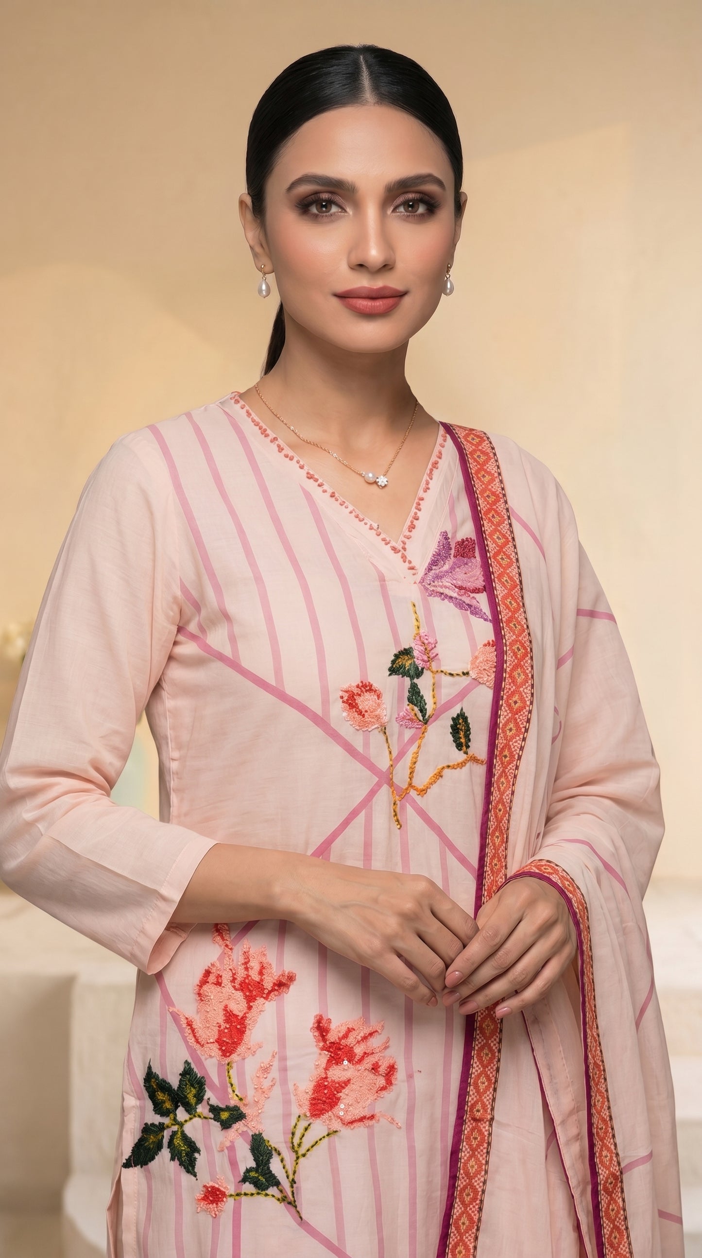 Light Pink Salwar Suit Set
