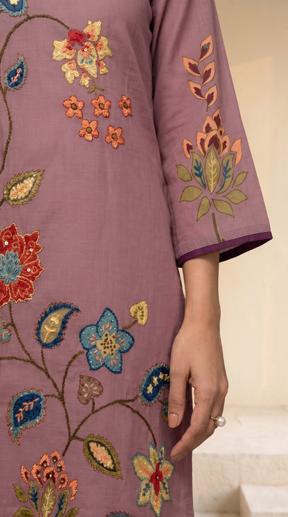 Mauve Colour Salwar Suit Set
