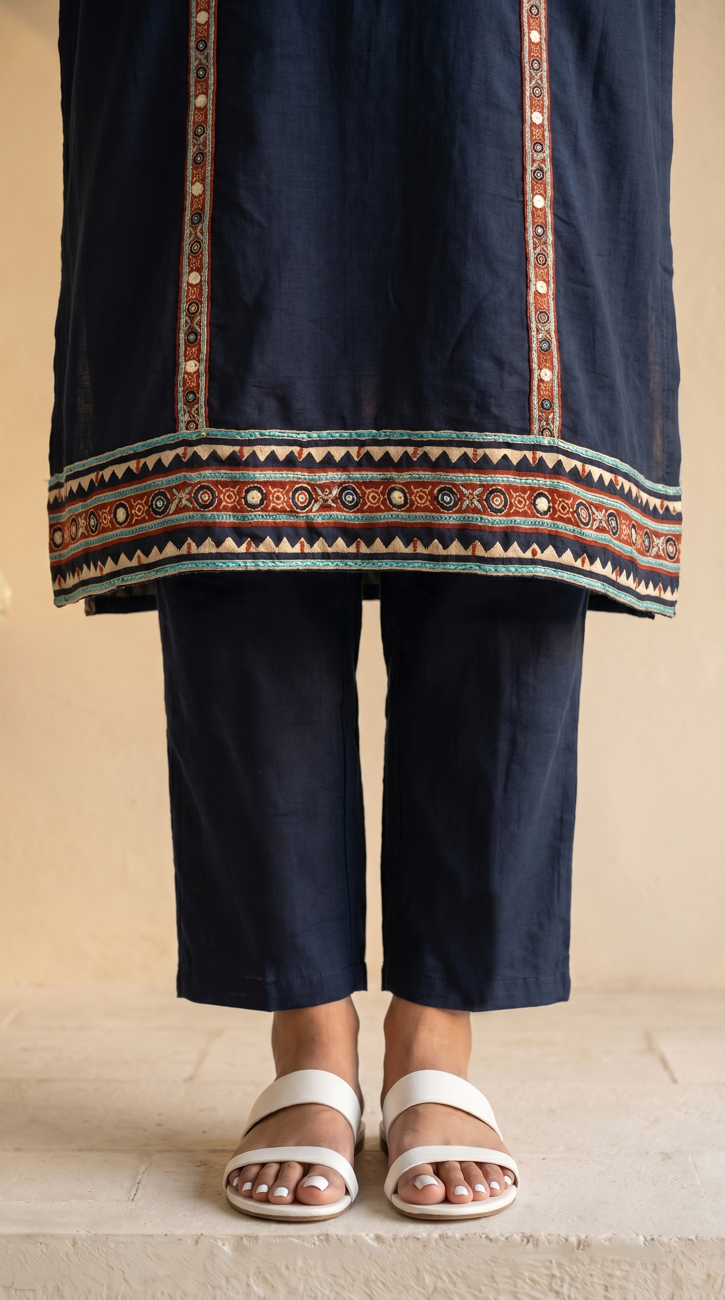 Dark Navy Blue Salwar Suit Set