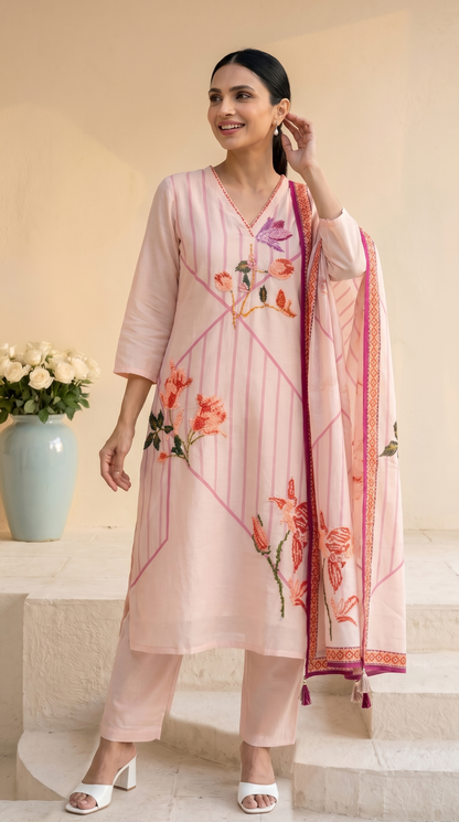 Light Pink Salwar Suit Set