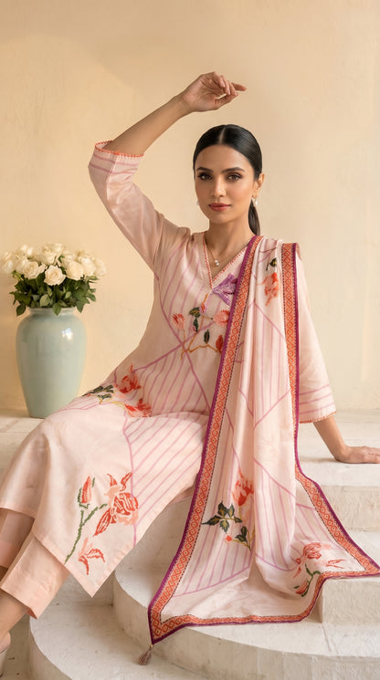 Light Pink Salwar Suit Set