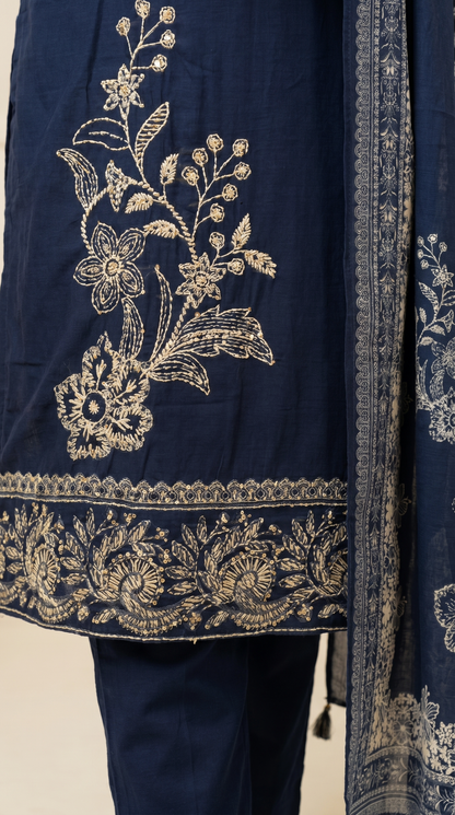 Navy Blue Salwar Suit Set