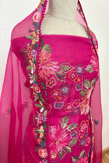 FUCHSIA PINK SUIT SET