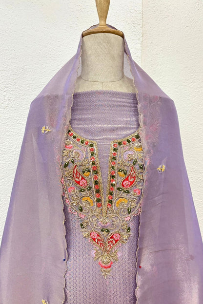 LILAC JAQUARD TISSUE