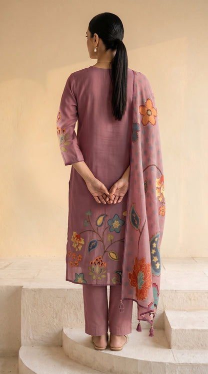 Mauve Colour Salwar Suit Set
