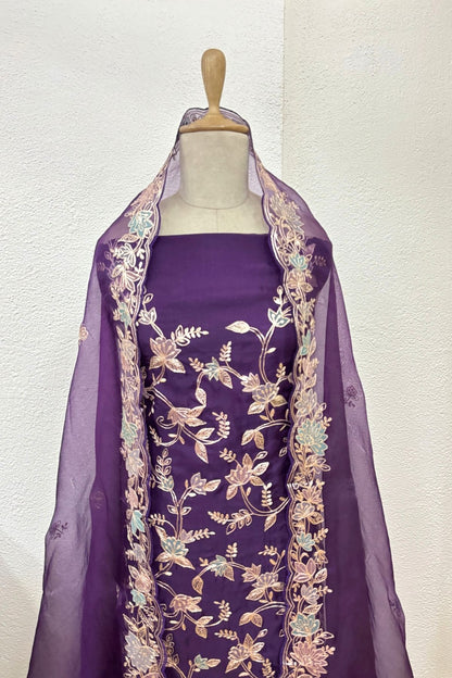 INDIGO ORGANZA SUIT SET