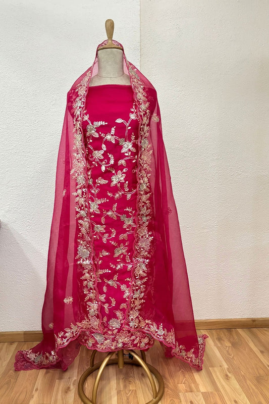 PINK ORGANZA SUIT SET