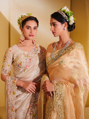 Elinor-Silken Serenade-Chikku Tissue Saree