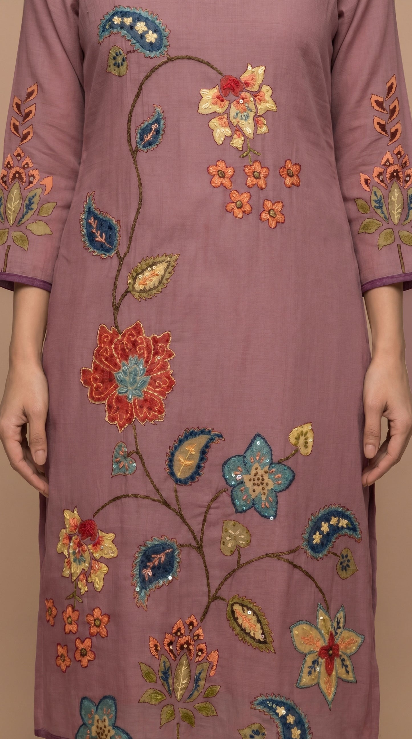 Mauve Colour Salwar Suit Set
