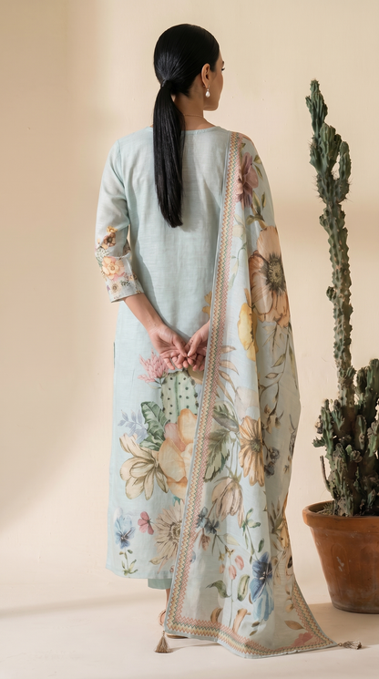 Pastel Mint Green Salwar Suit Set