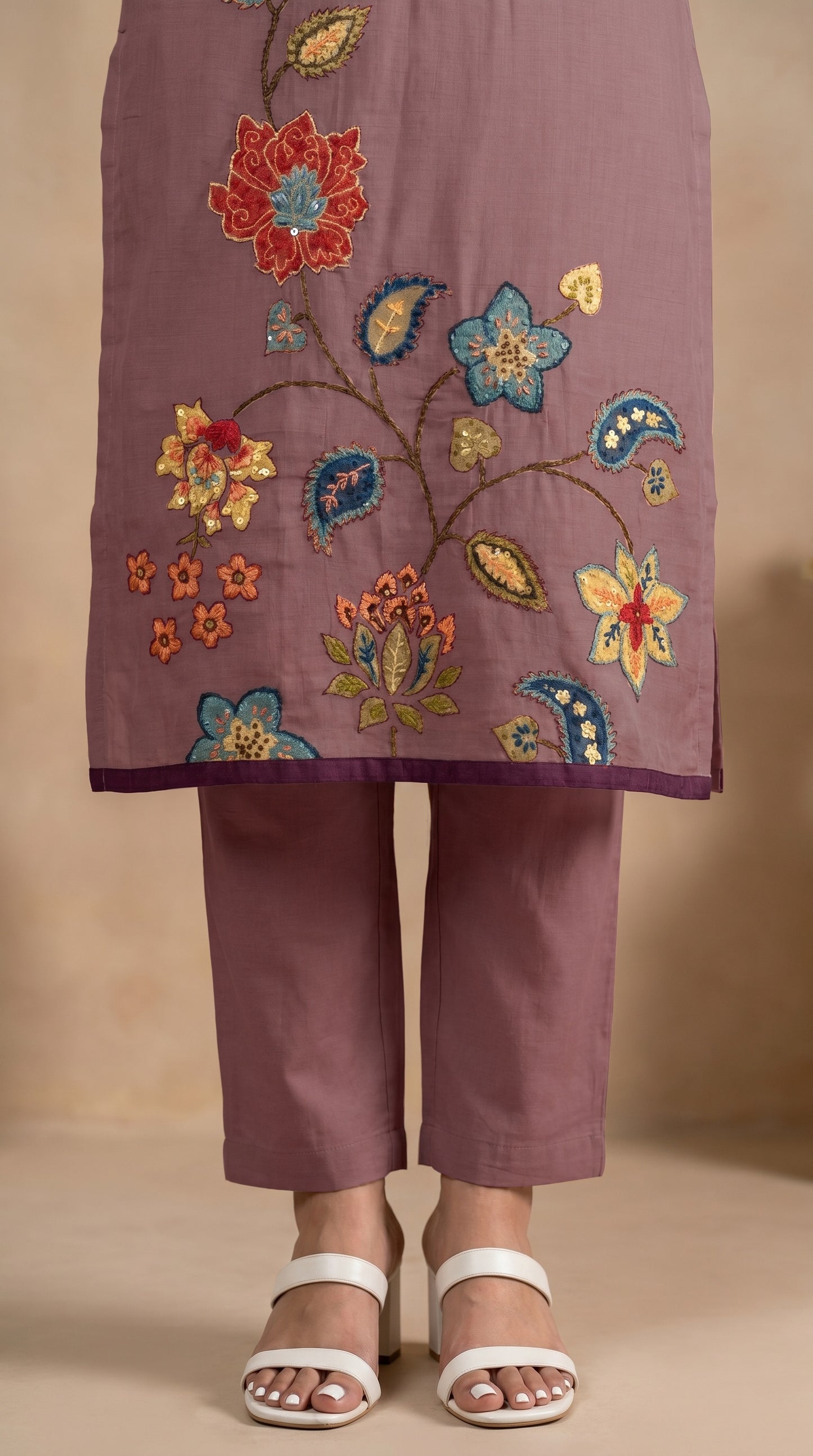 Mauve Colour Salwar Suit Set