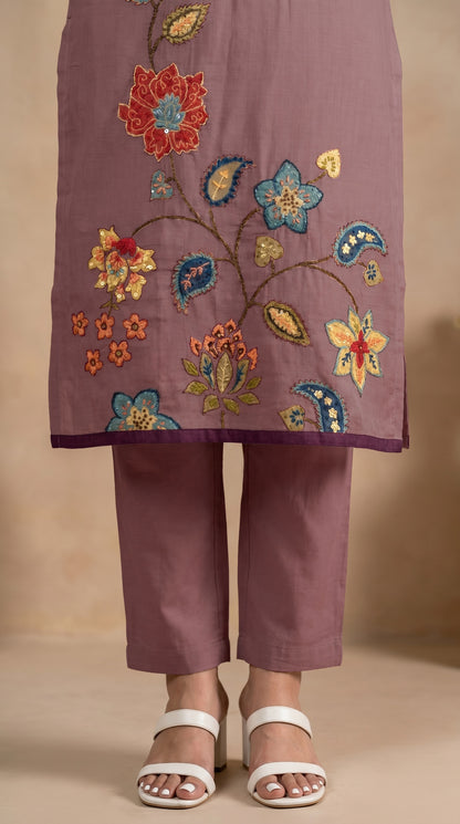 Mauve Colour Salwar Suit Set