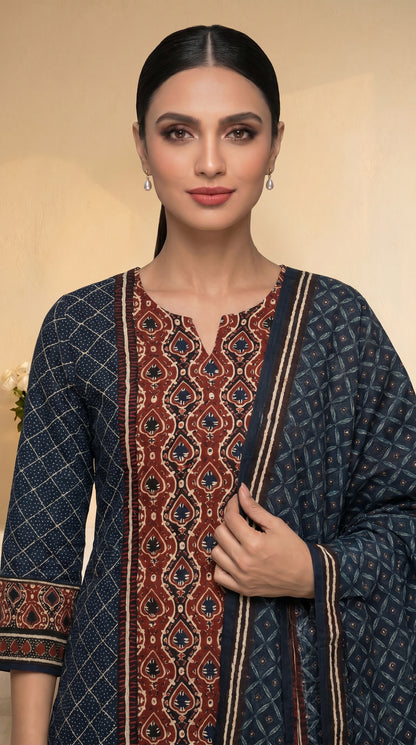 Dark Indigo Blue Salwar Suit Set