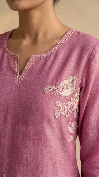 Rosy Pink Salwar Suit Set