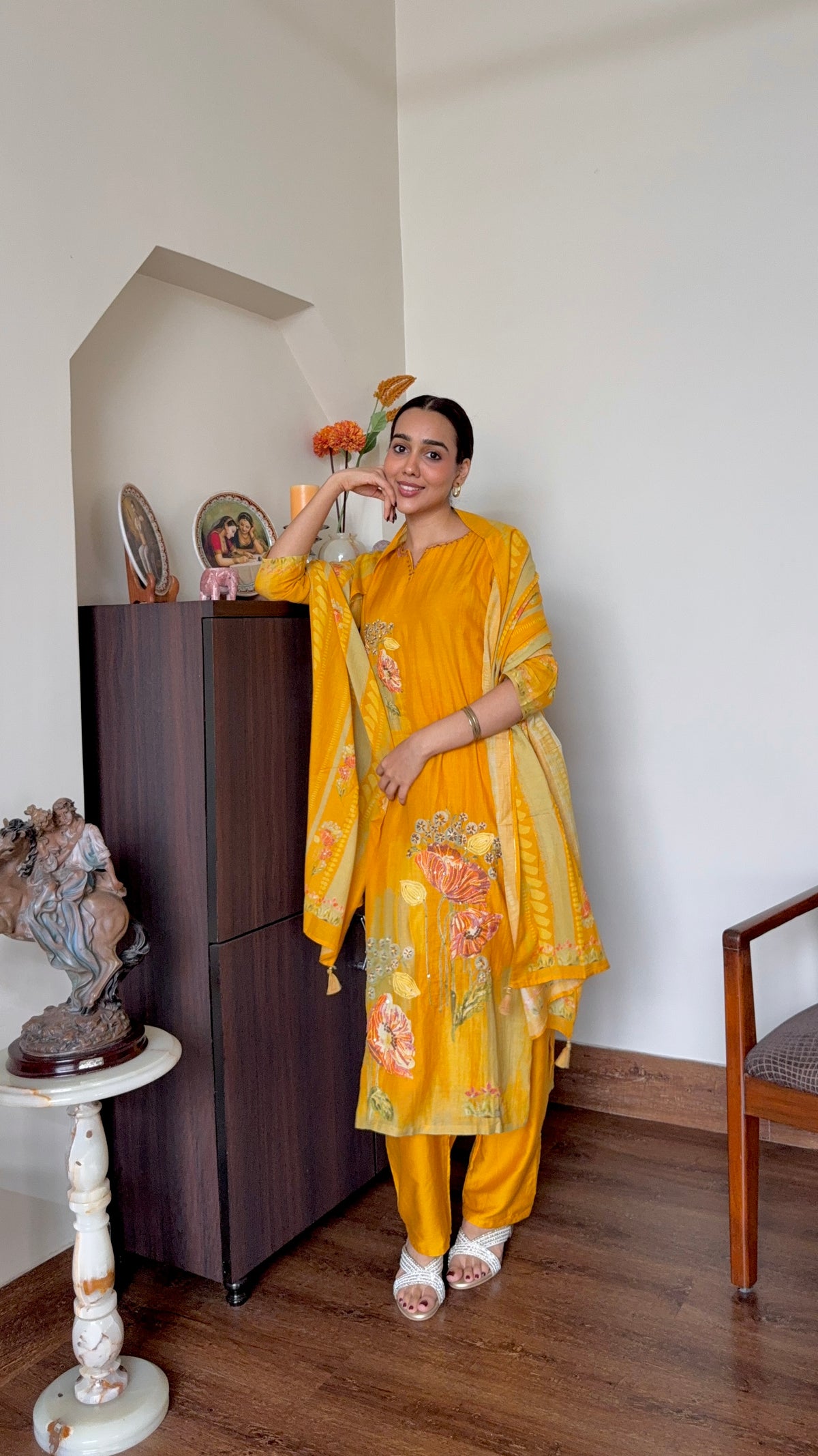 Mustard Yellow Salwar Suit Set