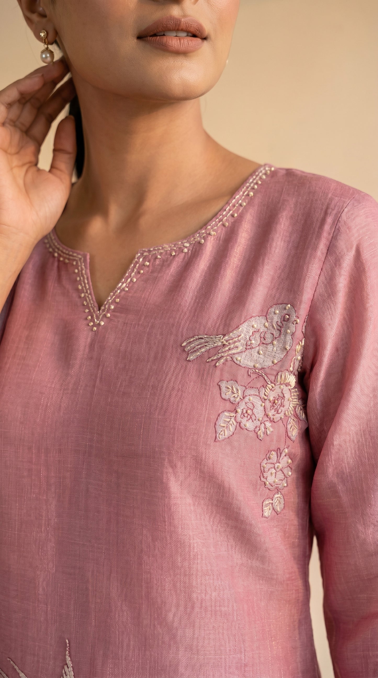 Rosy Pink Salwar Suit Set