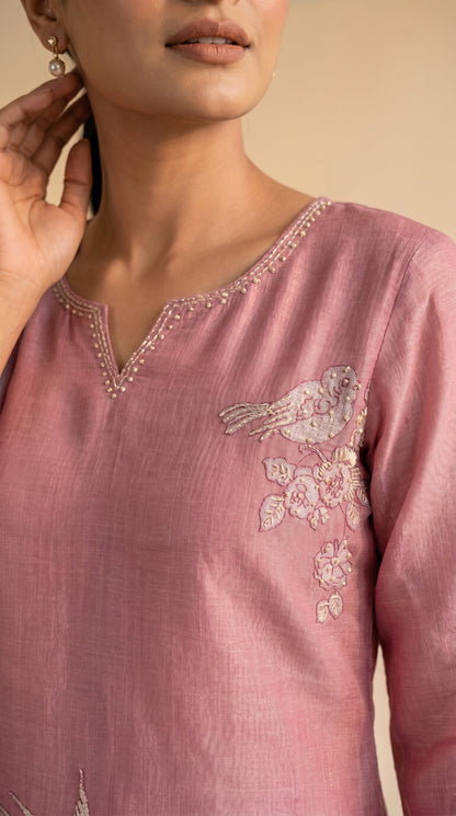 Rosy Pink Salwar Suit Set