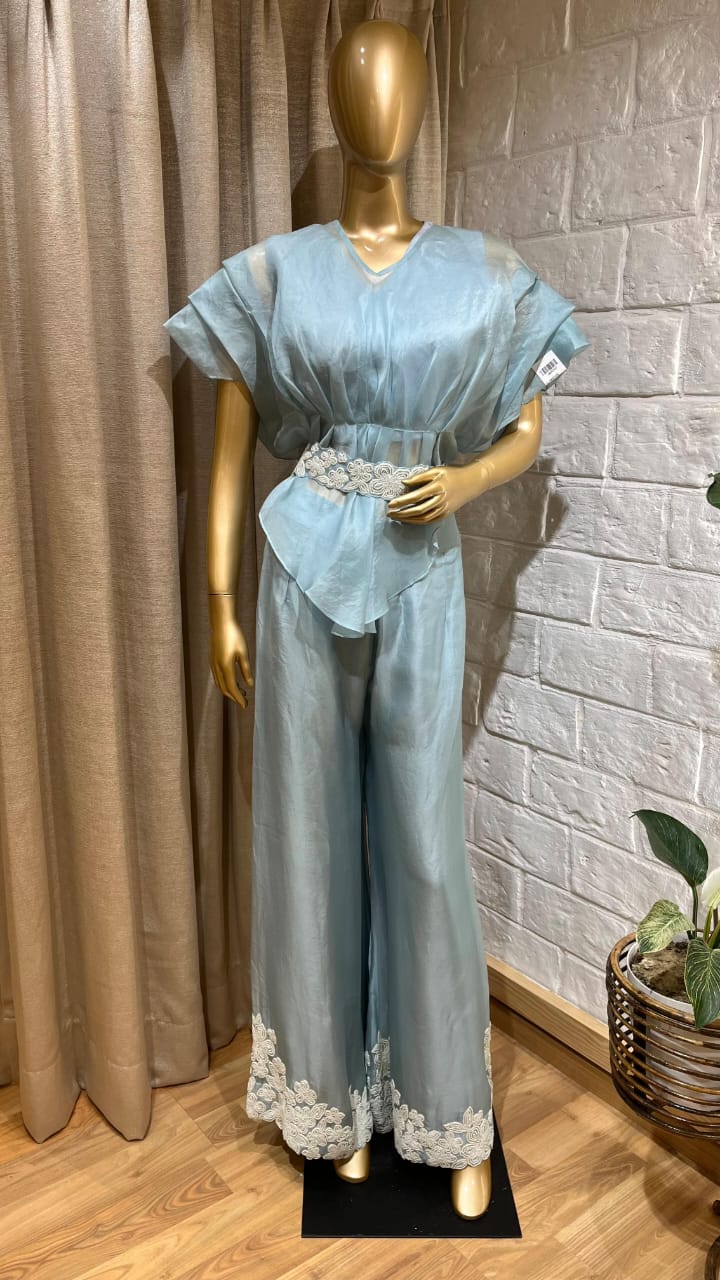 Lavender Organza Co-ord Set