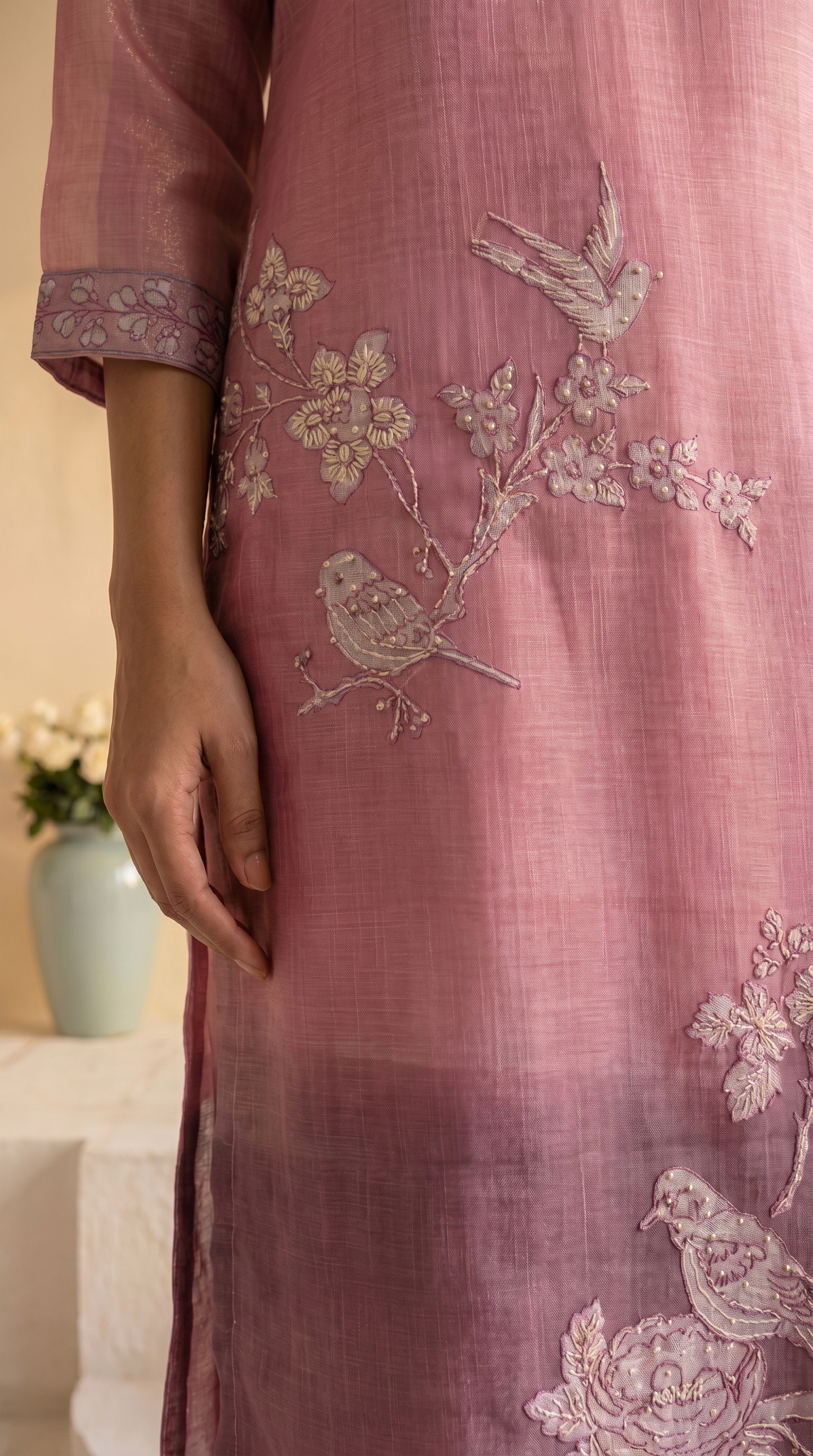 Rosy Pink Salwar Suit Set