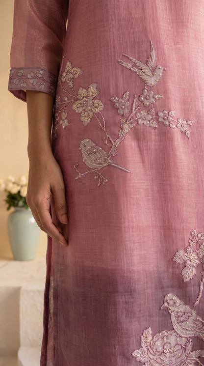 Rosy Pink Salwar Suit Set